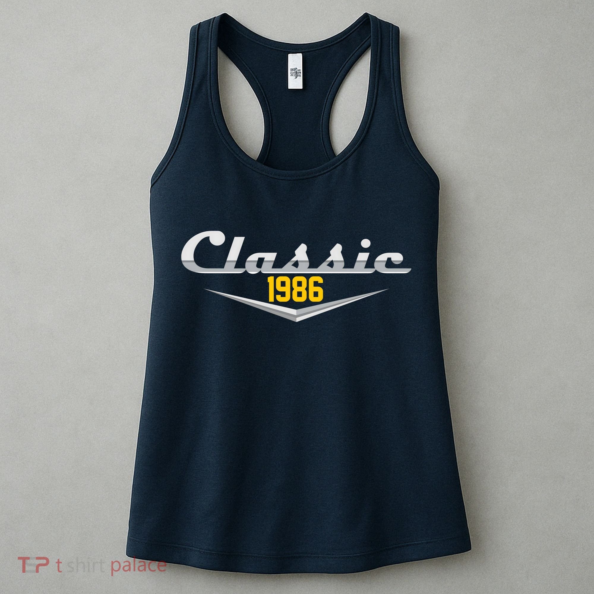 Classic Car Emblem 1986 40th Birthday Women's Tank Top