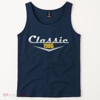 Classic Car Emblem 1986 40th Birthday Tank Top thumb 2