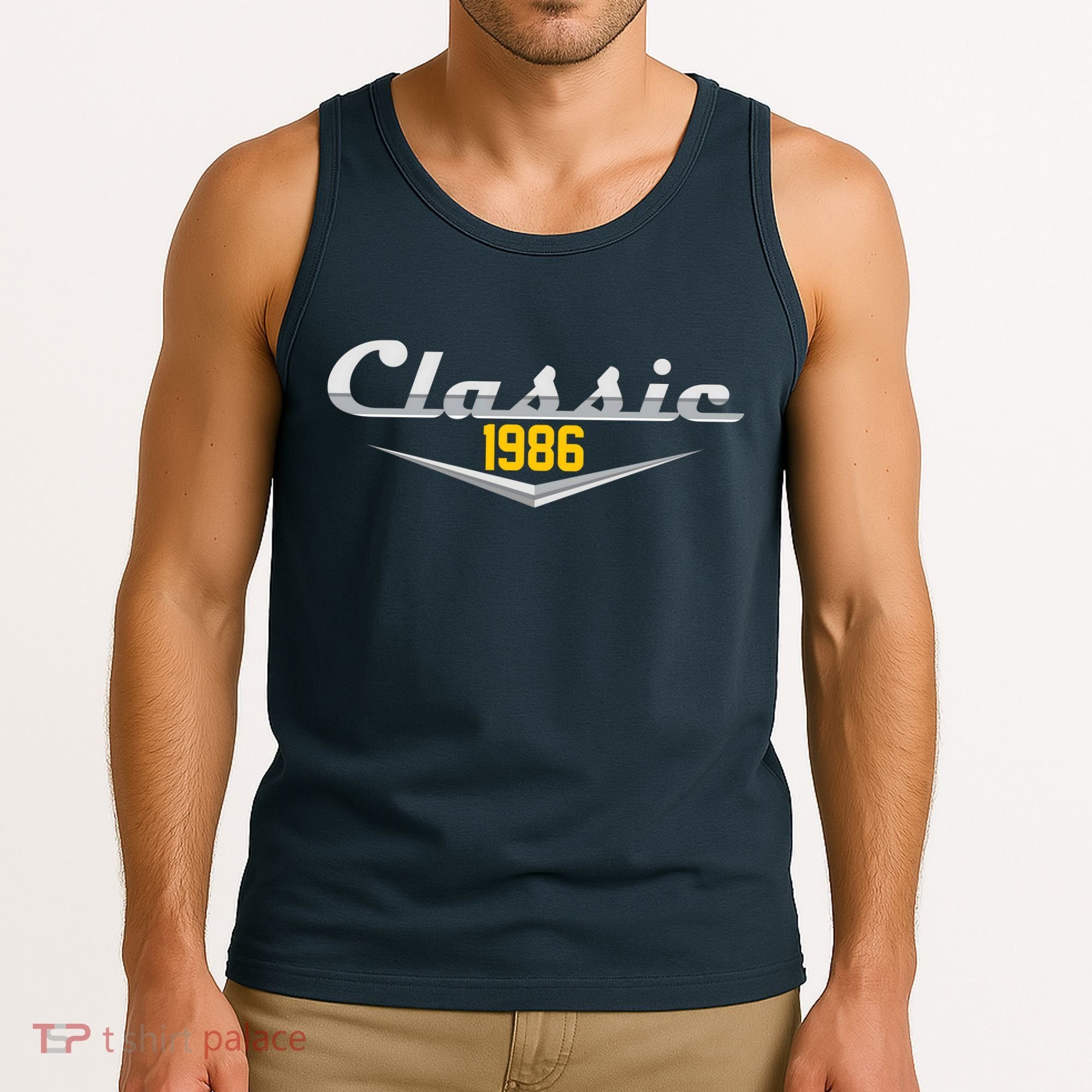 Classic Car Emblem 1986 40th Birthday Tank Top