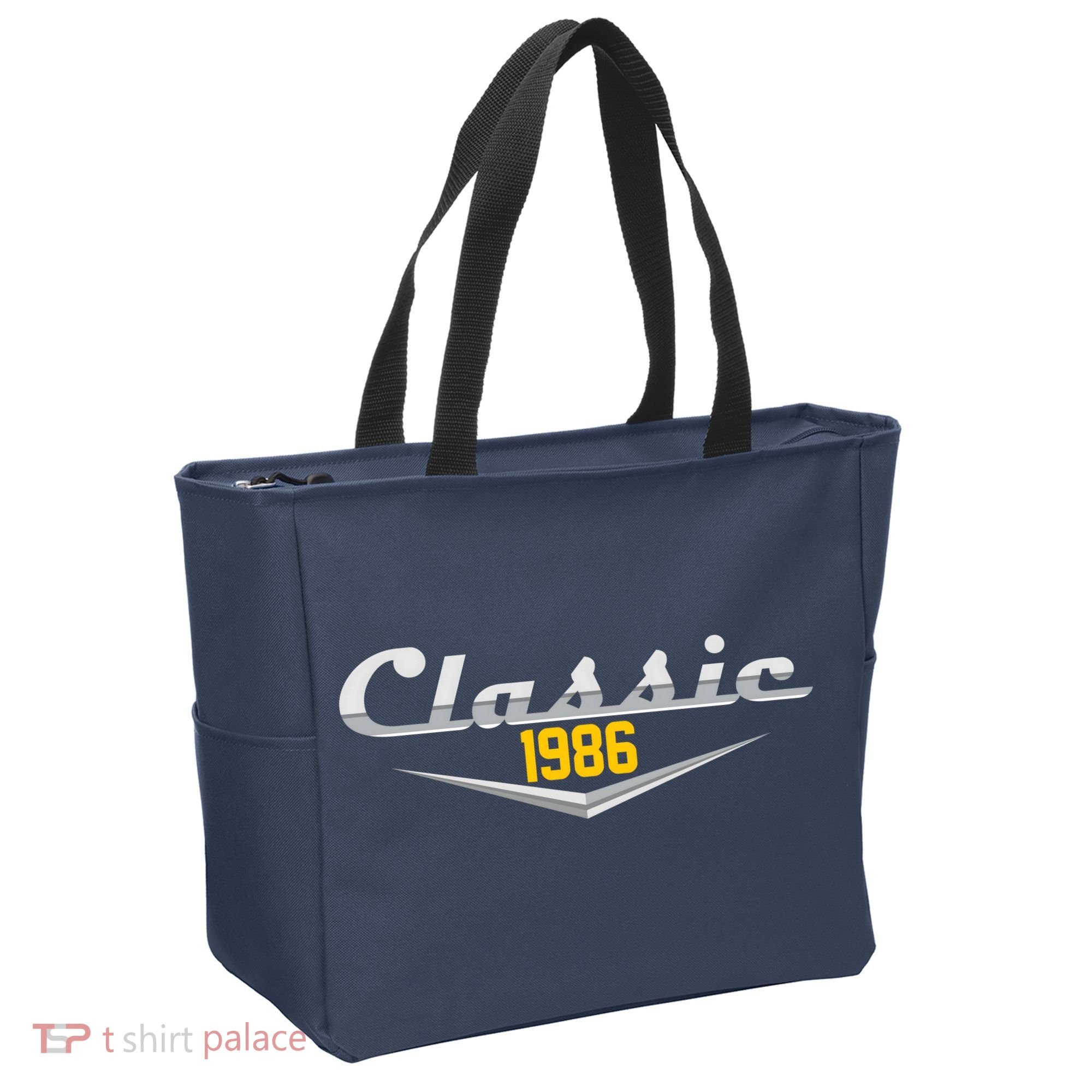 Classic Car Emblem 1986 40th Birthday Tote Bag