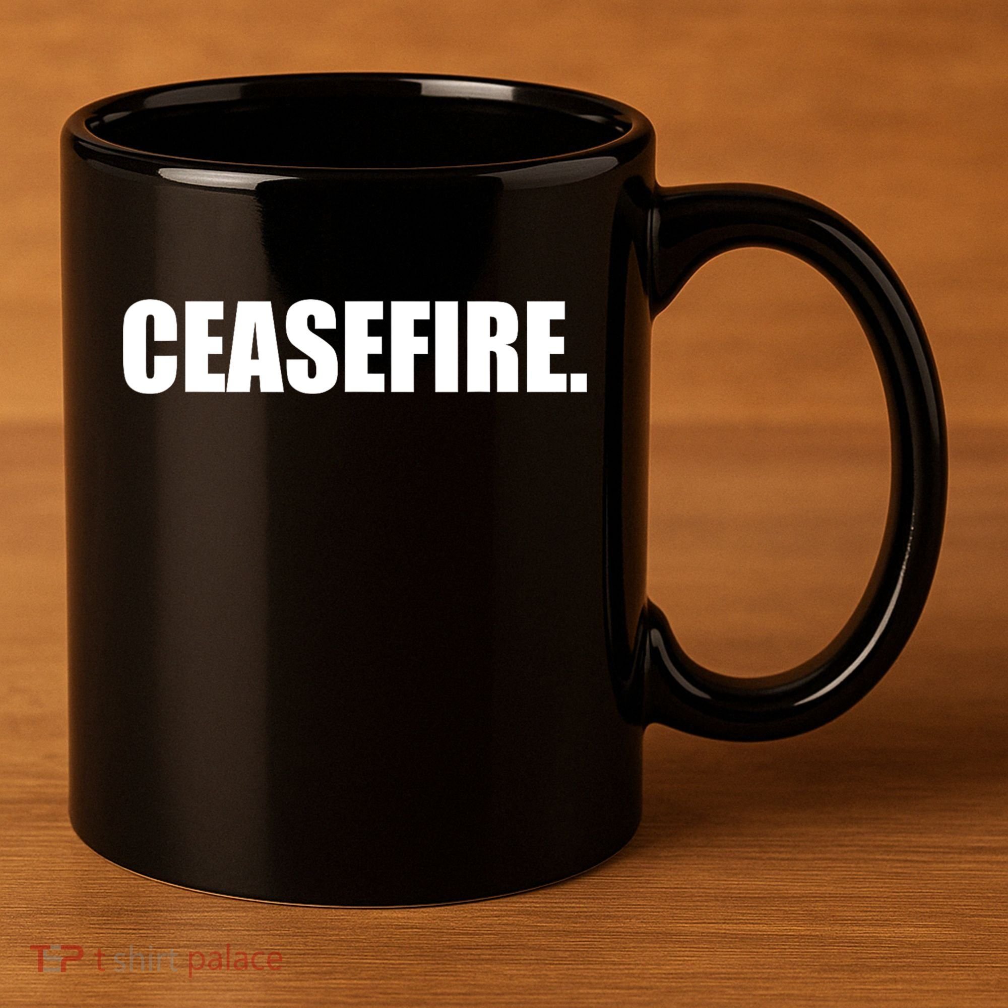 Ceasefire 11oz C Handle Ceramic Mug