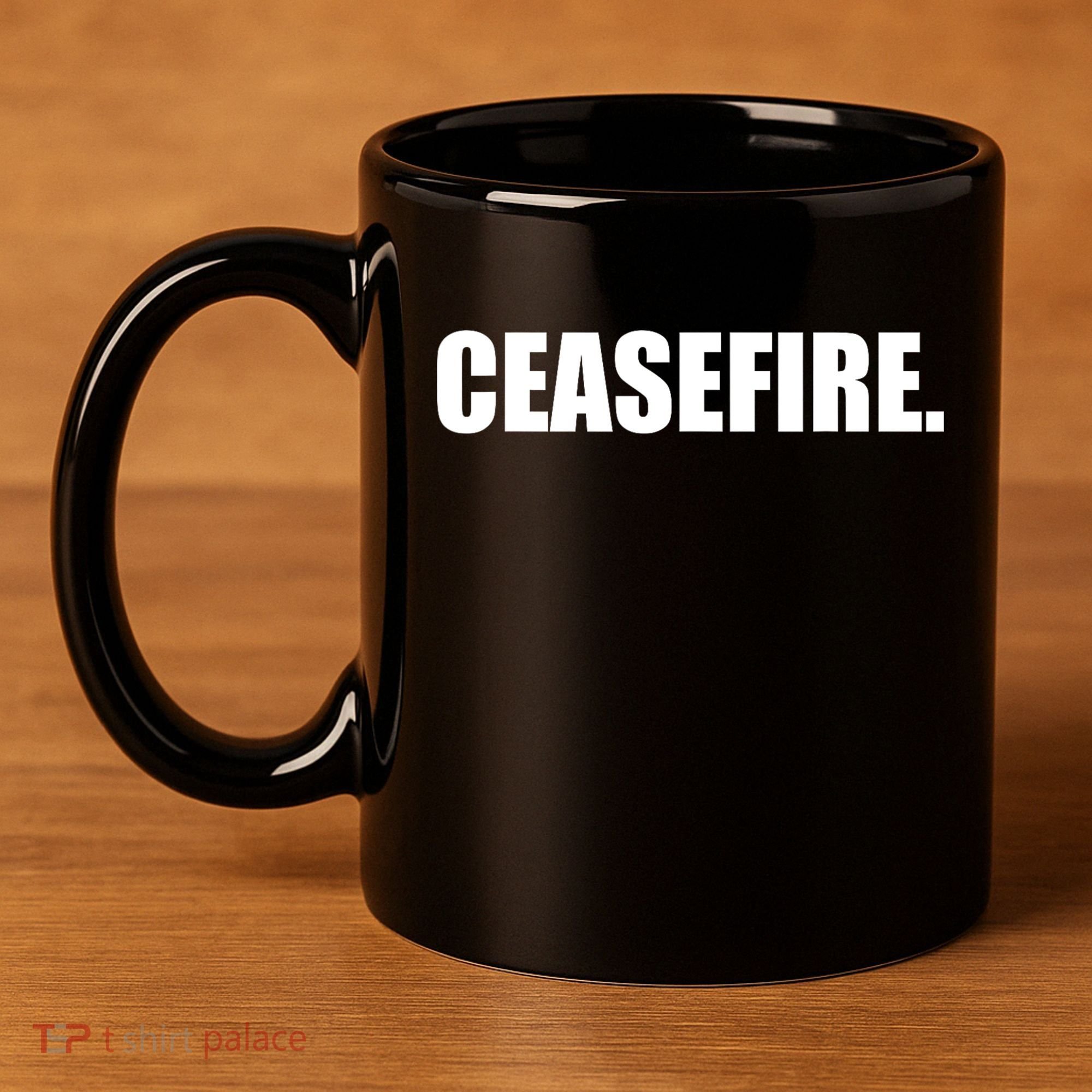Ceasefire 11oz C Handle Ceramic Mug