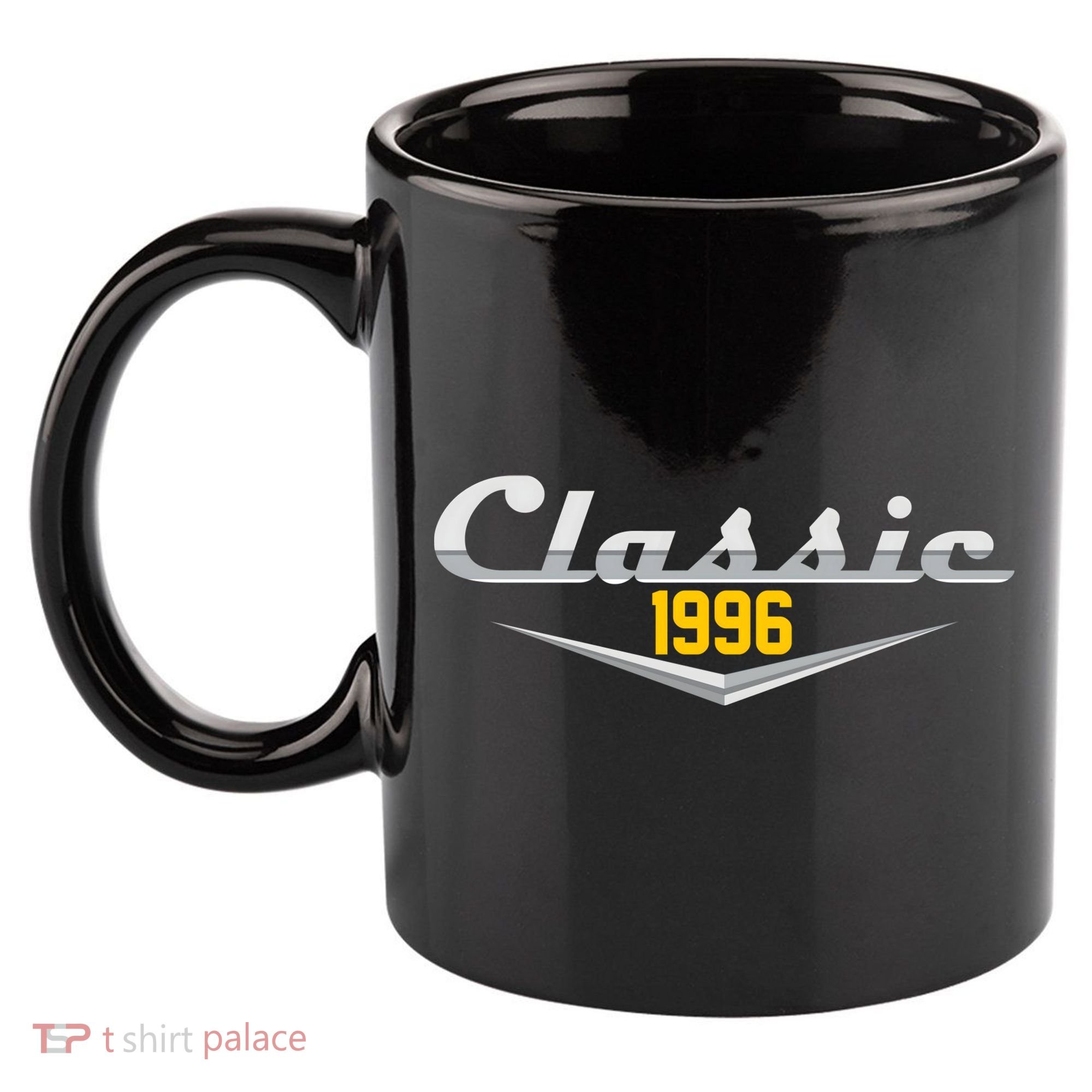 Classic Car Emblem 1996 30th Birthday 11oz C Handle Ceramic Mug