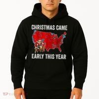 Christmas Came Early This Year Electoral Map Hoodie thumb 2