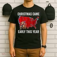 Christmas Came Early This Year Electoral Map T-Shirt thumb 6