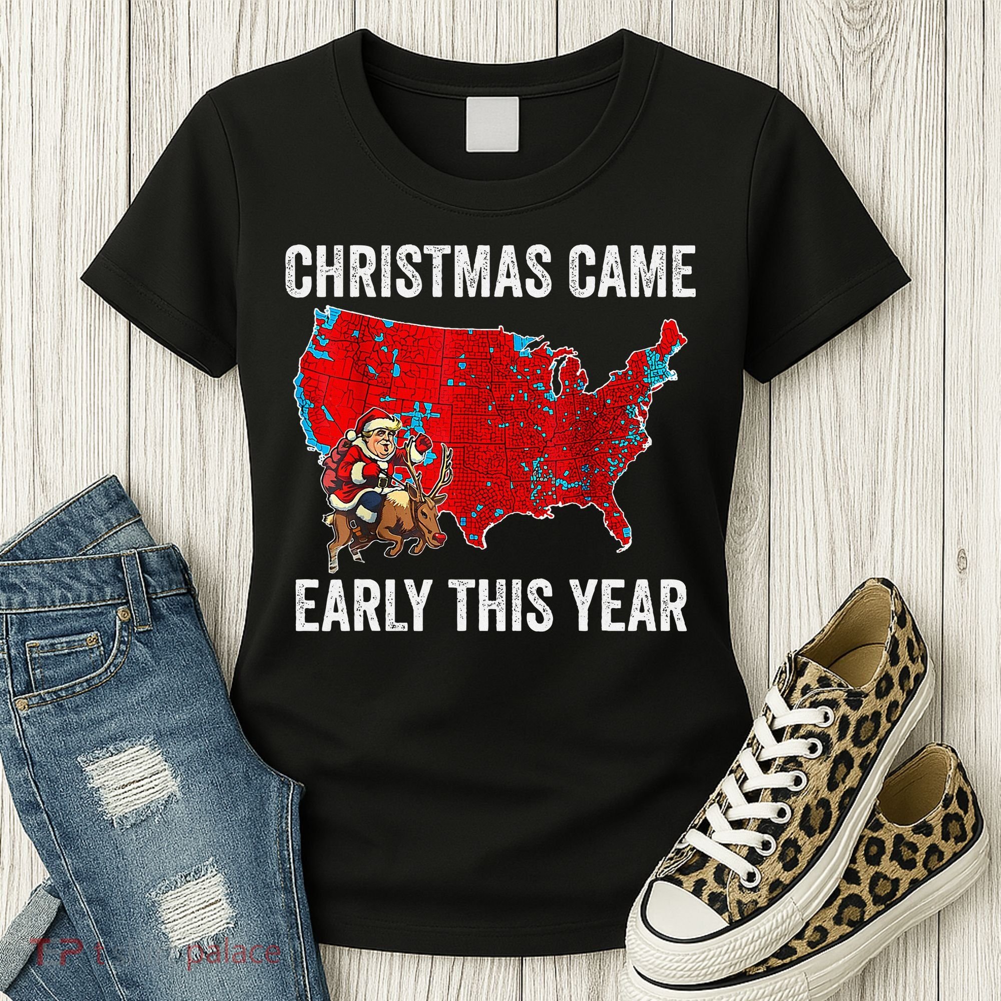 Christmas Came Early This Year Electoral Map Women's T-Shirt