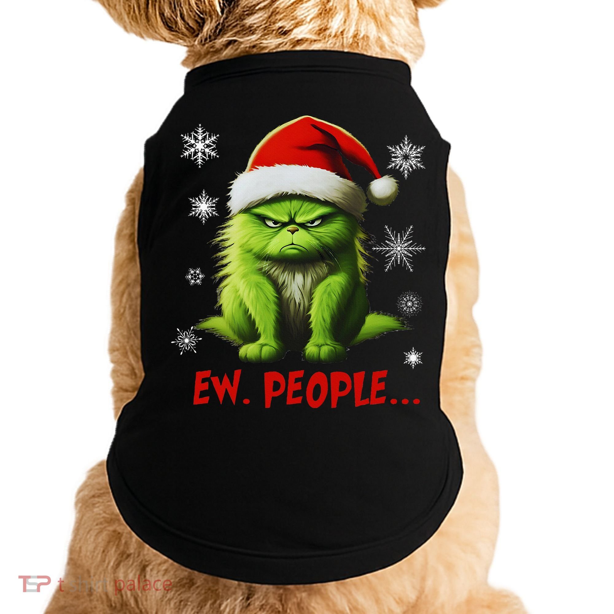 Christmas Cat Ew People Meowy Cat Lovers Doggie Tank