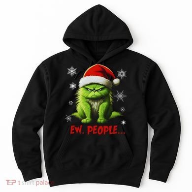 Christmas Cat Ew People Meowy Cat Lovers Hoodie