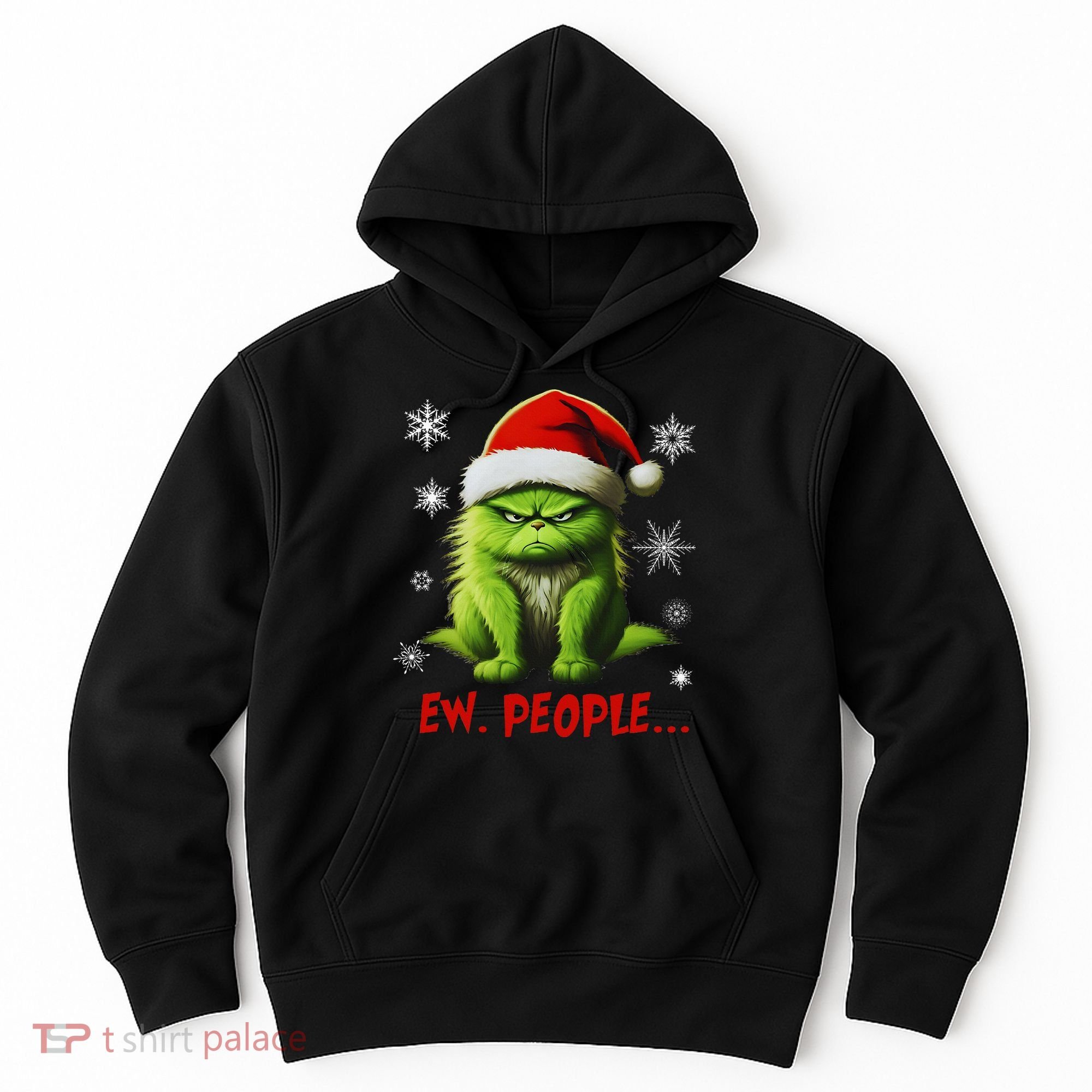 Christmas Cat Ew People Meowy Cat Lovers Hoodie