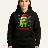 Christmas Cat Ew People Meowy Cat Lovers Hoodie thumb 5