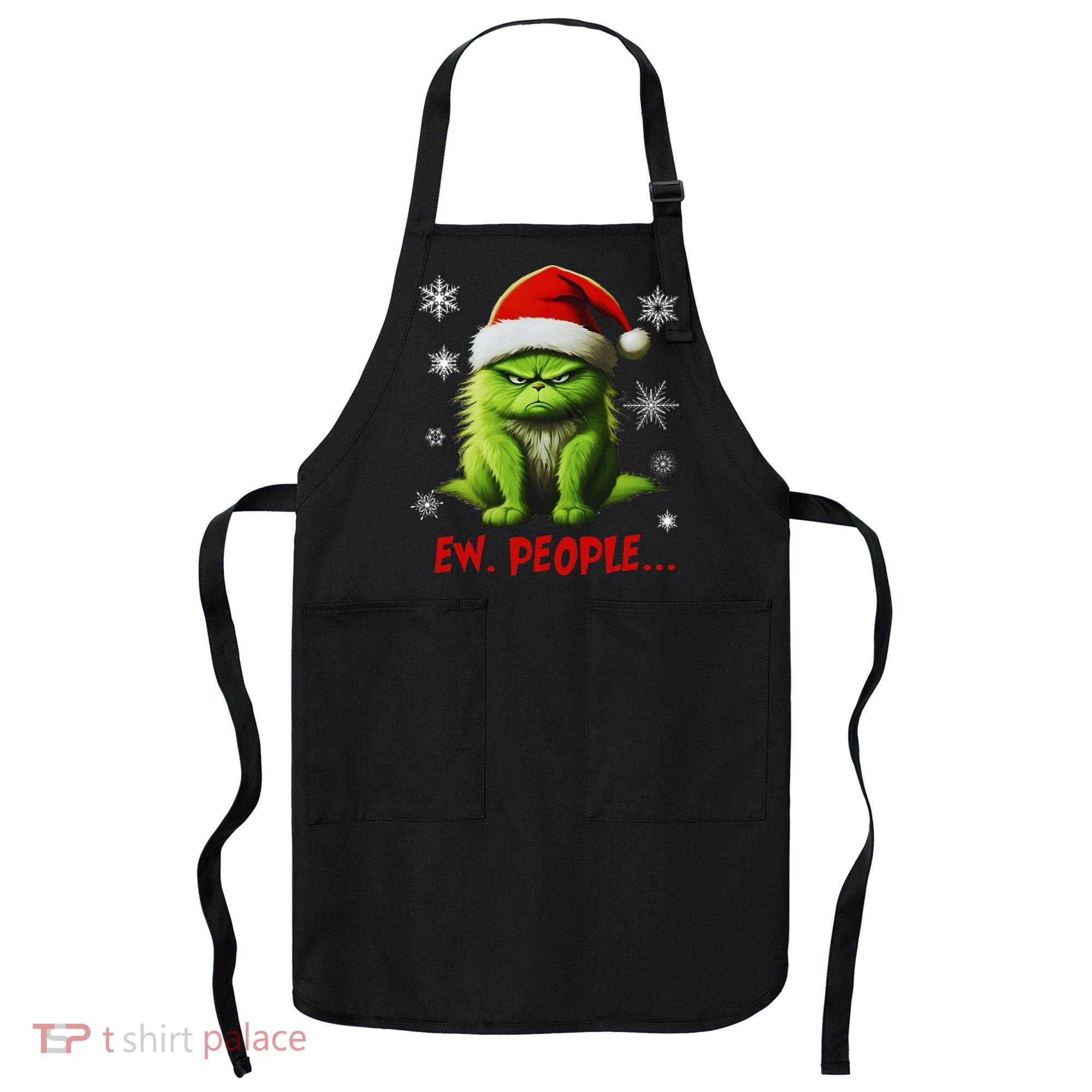 Christmas Cat Ew People Meowy Cat Lovers Apron