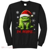 Christmas Cat Ew People Meowy Cat Lovers Sweatshirt thumb 0