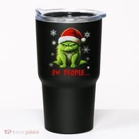 Christmas Cat Ew People Meowy Cat Lovers Tumbler thumb 0