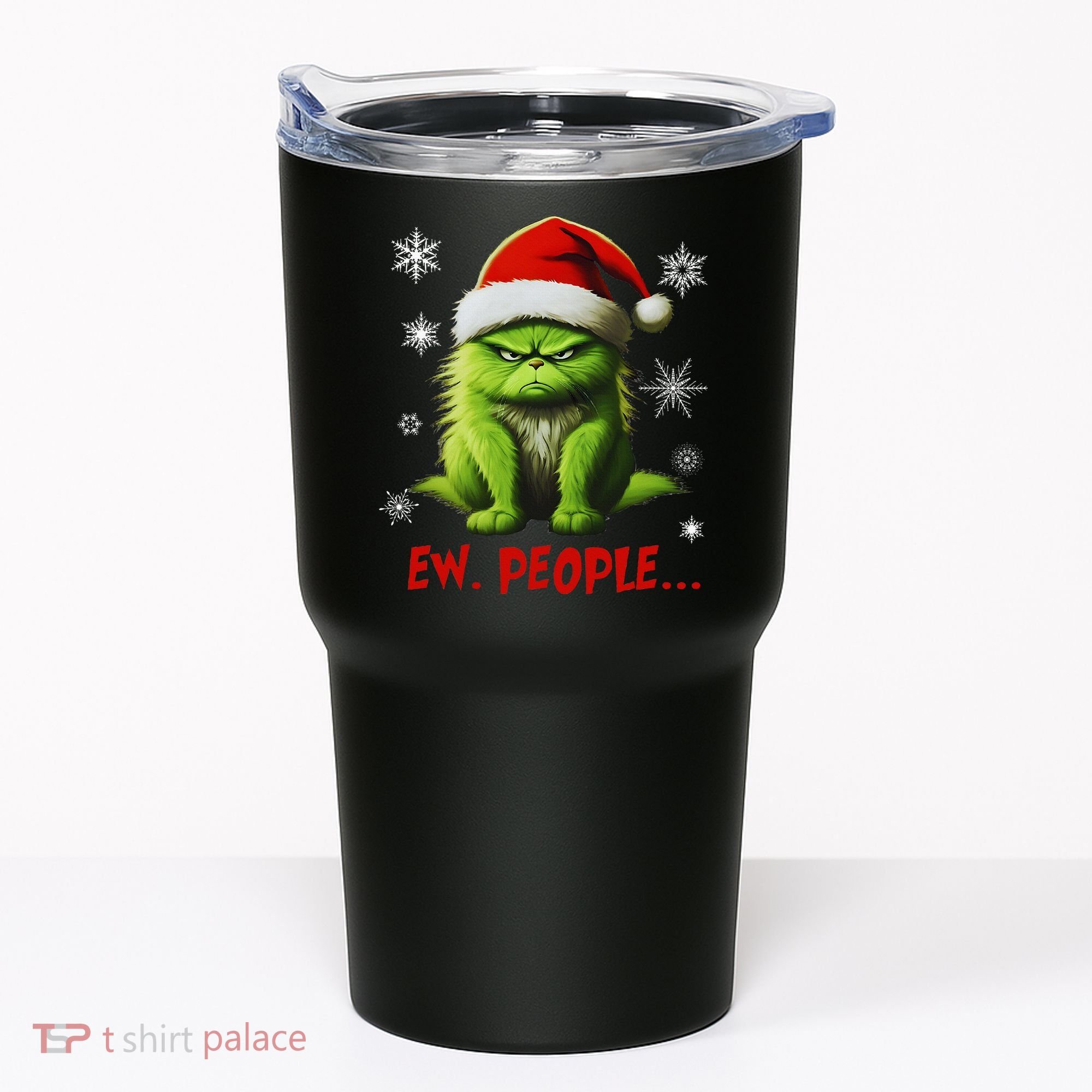 Christmas Cat Ew People Meowy Cat Lovers Tumbler