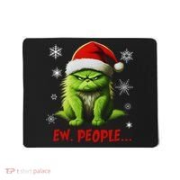 Christmas Cat Ew People Meowy Cat Lovers Mousepad thumb 0