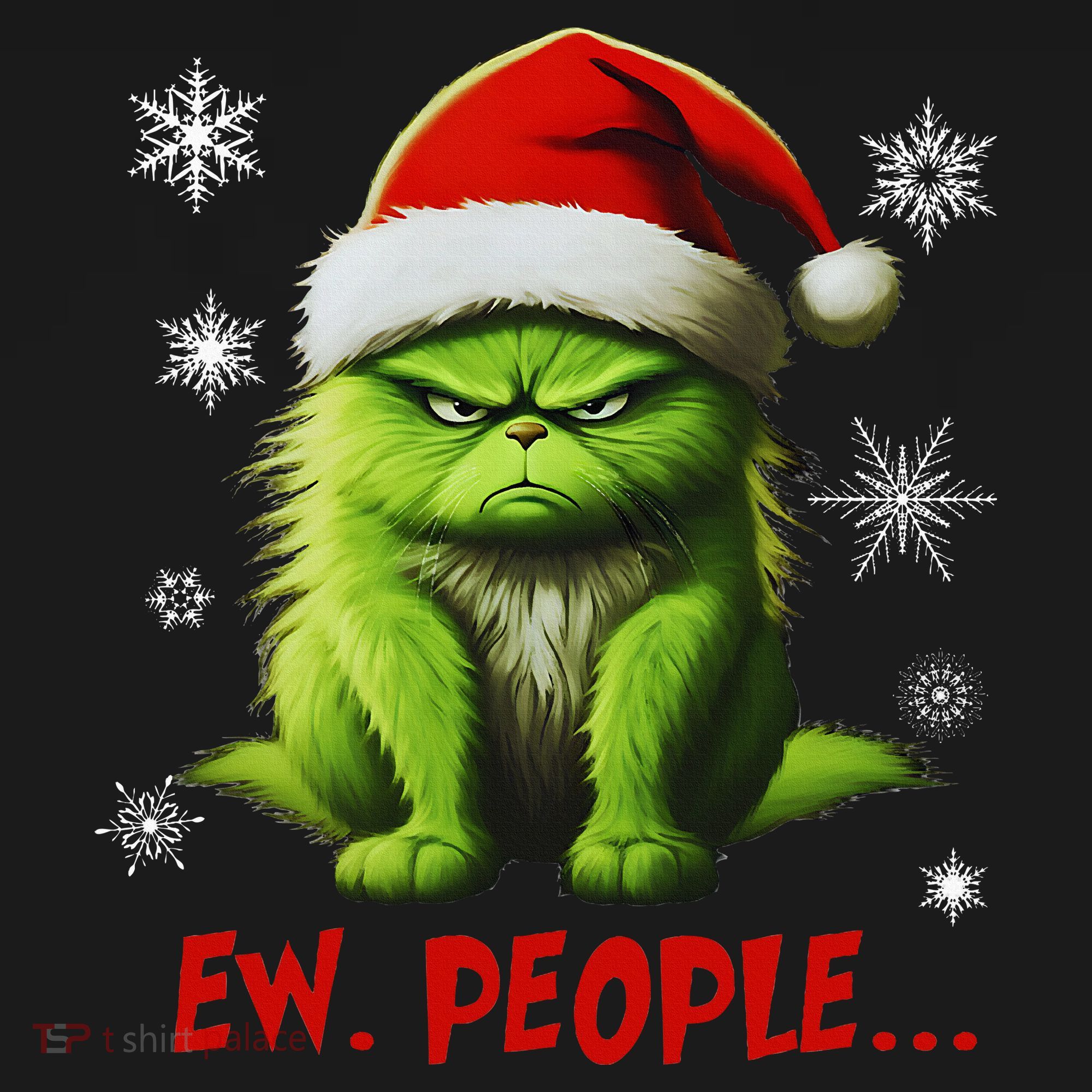 Christmas Cat Ew People Meowy Cat Lovers Mousepad