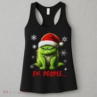 Christmas Cat Ew People Meowy Cat Lovers Women's Tank Top thumb 3