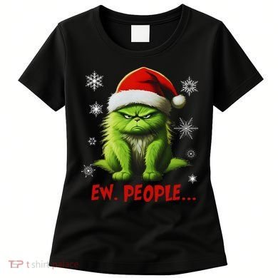 Christmas Cat Ew People Meowy Cat Lovers Women's T-Shirt