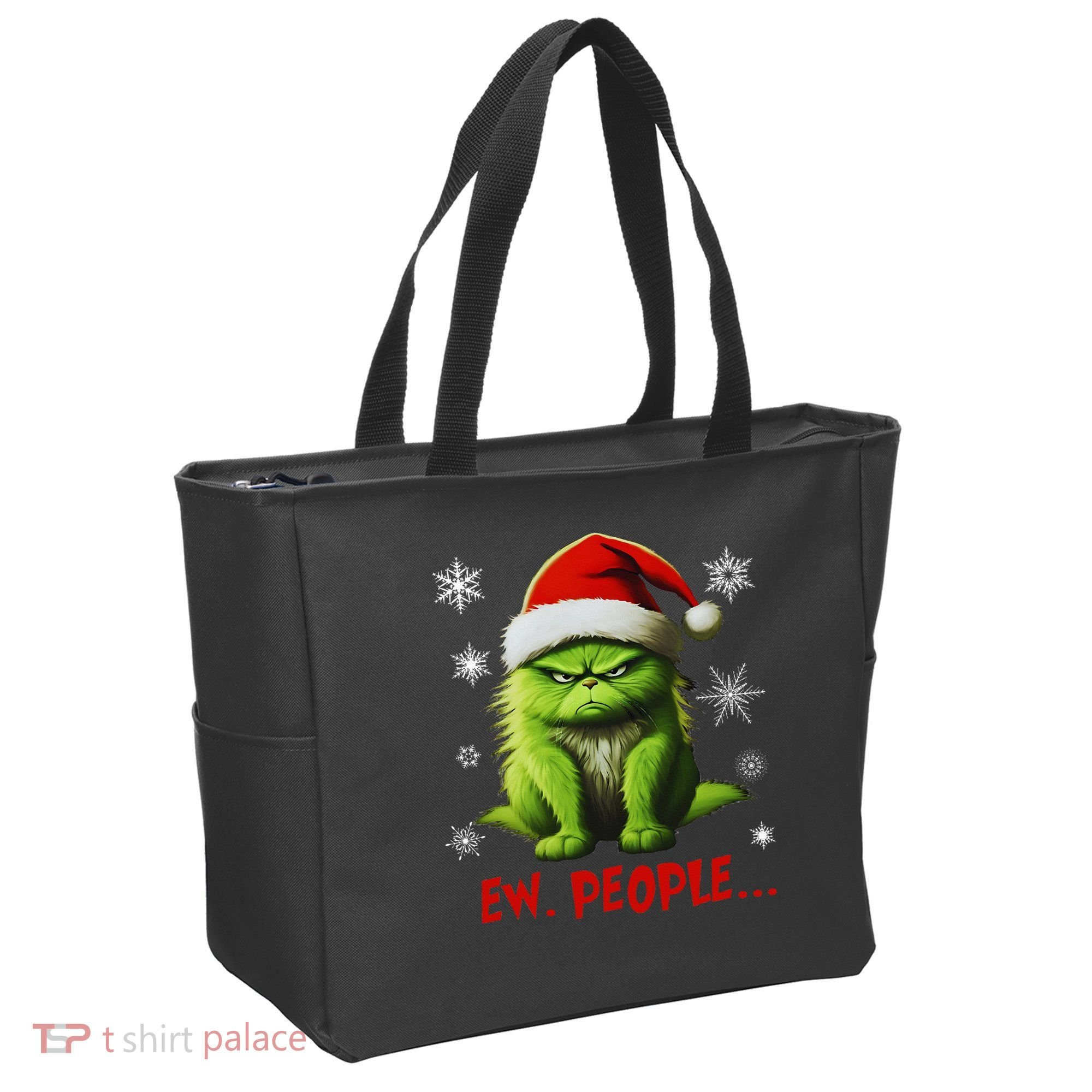 Christmas Cat Ew People Meowy Cat Lovers Tote Bag