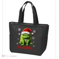 Christmas Cat Ew People Meowy Cat Lovers Tote Bag thumb 3