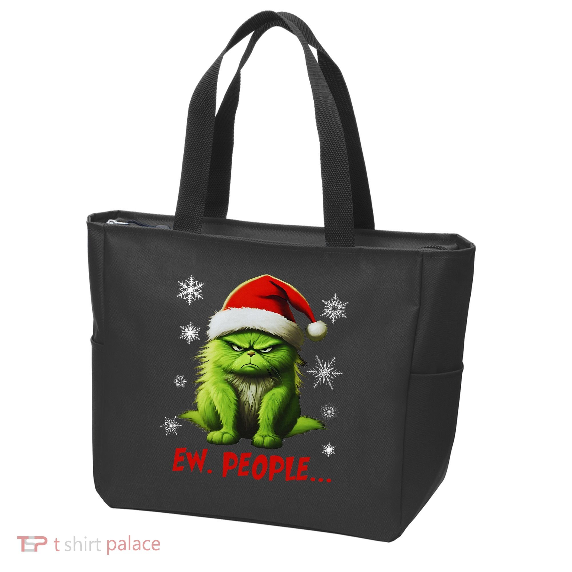 Christmas Cat Ew People Meowy Cat Lovers Tote Bag