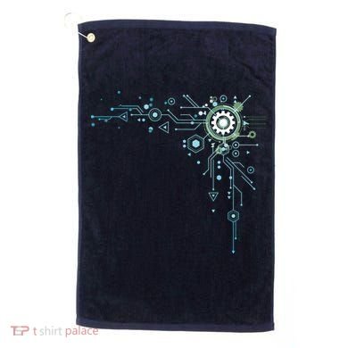 Computer Circuit Engineer Gifts Computer Nerd Golf Towel