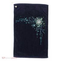 Computer Circuit Engineer Gifts Computer Nerd Golf Towel thumb 0