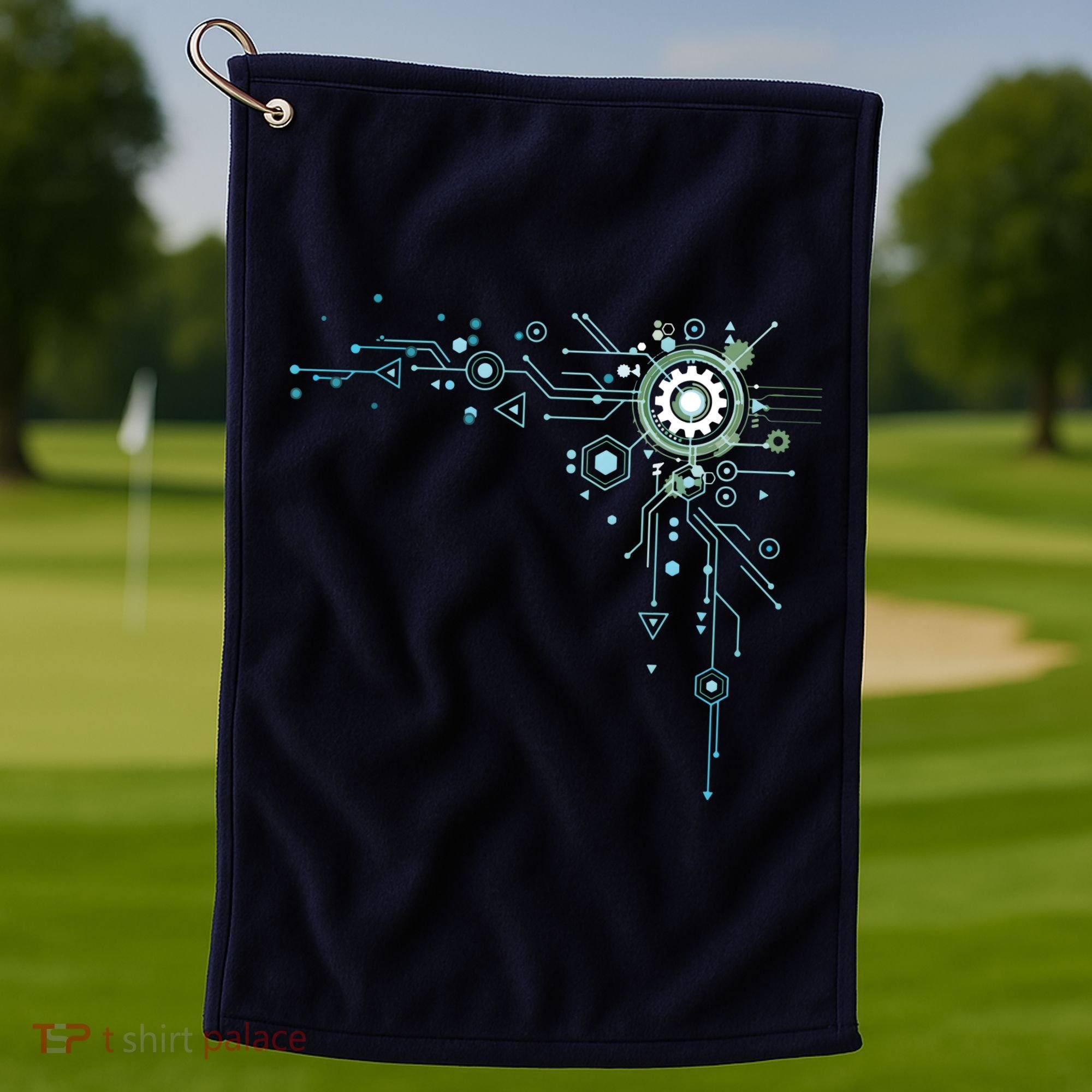 Computer Circuit Engineer Gifts Computer Nerd Golf Towel