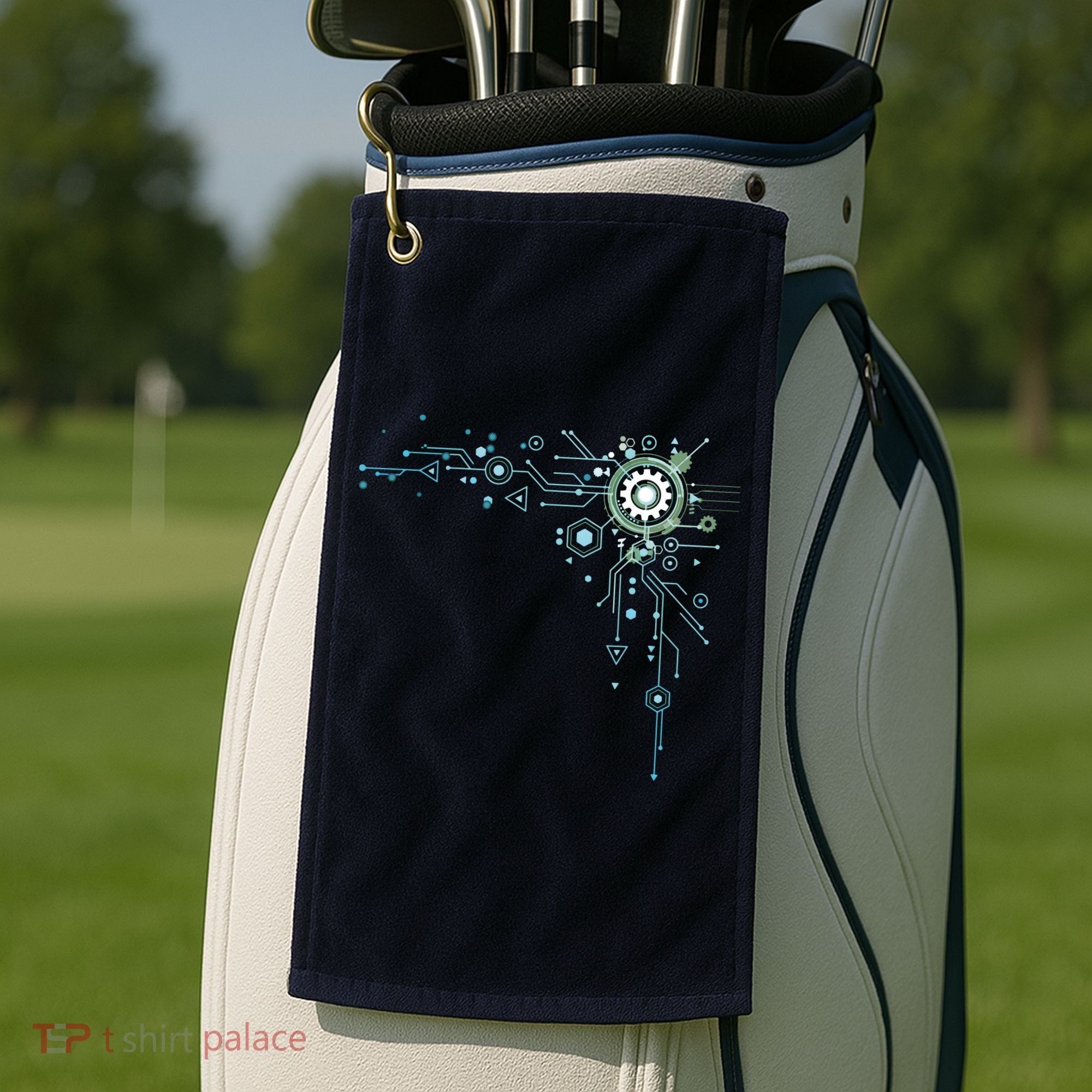 Computer Circuit Engineer Gifts Computer Nerd Golf Towel