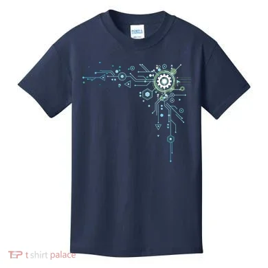 Computer Circuit Engineer Gifts Computer Nerd Kids T-Shirt