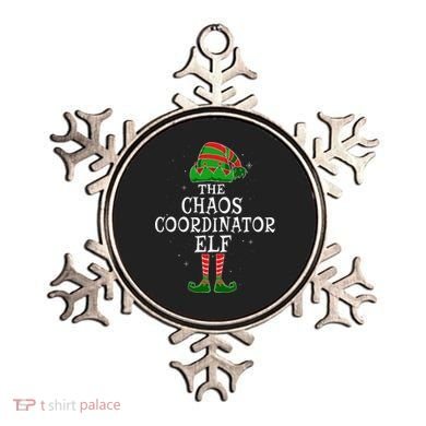 Chaos Coordinator Elf Group Matching Family Christmas Funny Gift Ornament