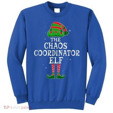 Chaos Coordinator Elf Group Matching Family Christmas Funny Gift Sweatshirt