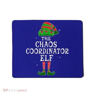Chaos Coordinator Elf Group Matching Family Christmas Funny Gift Mousepad