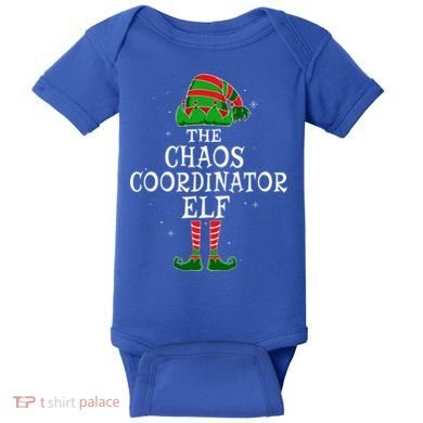 Chaos Coordinator Elf Group Matching Family Christmas Funny Gift Baby Bodysuit