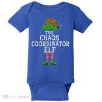 Chaos Coordinator Elf Group Matching Family Christmas Funny Gift Baby Bodysuit thumb 0