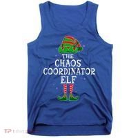 Chaos Coordinator Elf Group Matching Family Christmas Funny Gift Tank Top thumb 0
