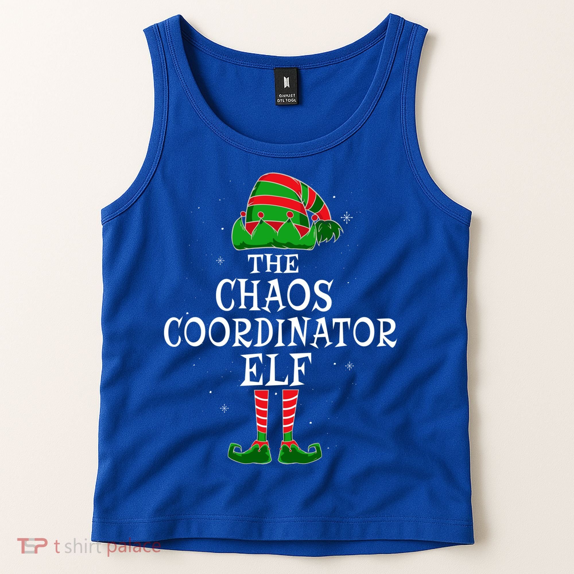 Chaos Coordinator Elf Group Matching Family Christmas Funny Gift Tank Top