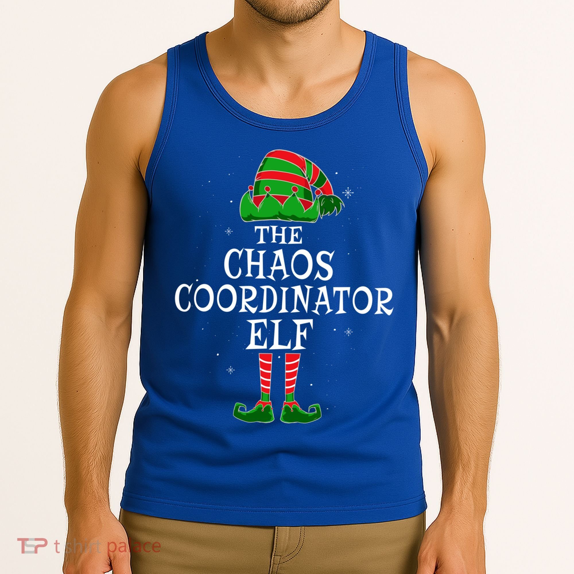 Chaos Coordinator Elf Group Matching Family Christmas Funny Gift Tank Top