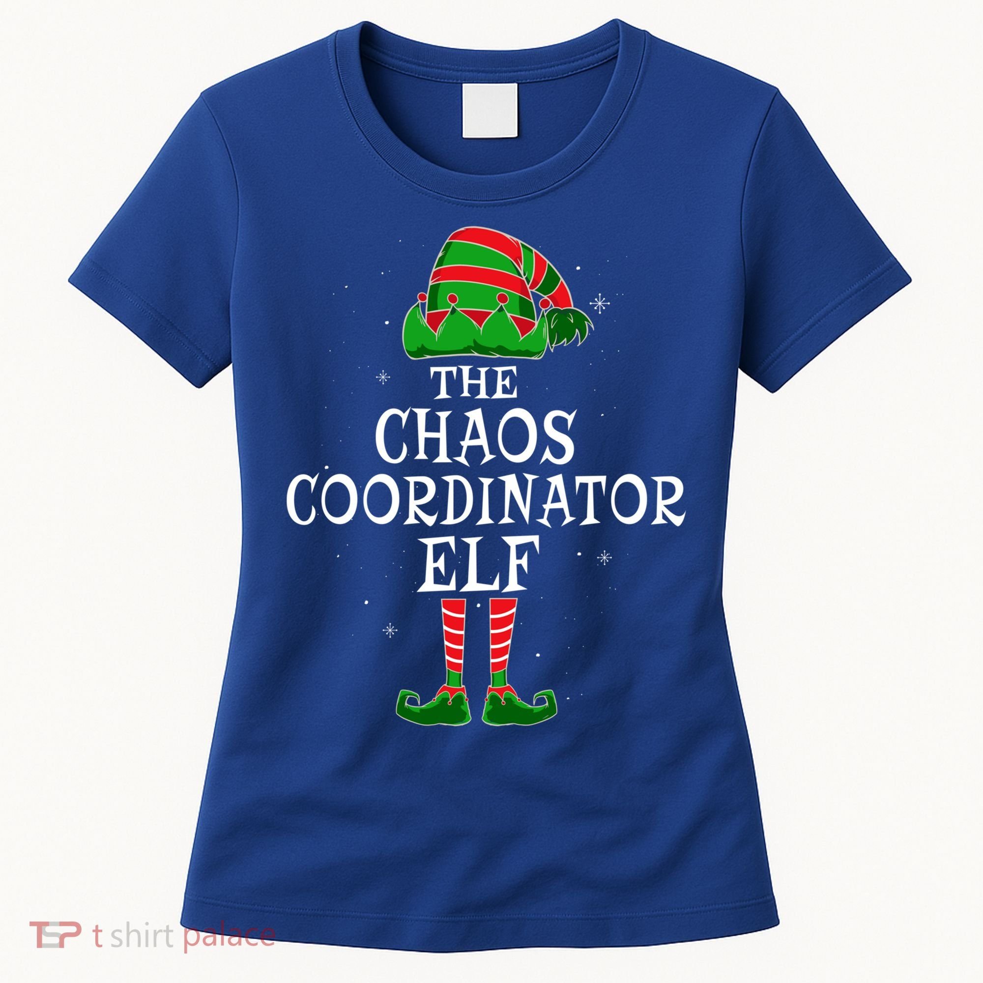 Chaos Coordinator Elf Group Matching Family Christmas Funny Gift Women's T-Shirt