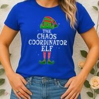 Chaos Coordinator Elf Group Matching Family Christmas Funny Gift Women's T-Shirt thumb 2