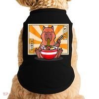 Cute Capybara Eating Ramen Funny Animal Anime Manga Doggie Tank thumb 0