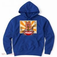 Cute Capybara Eating Ramen Funny Animal Anime Manga Hoodie thumb 0