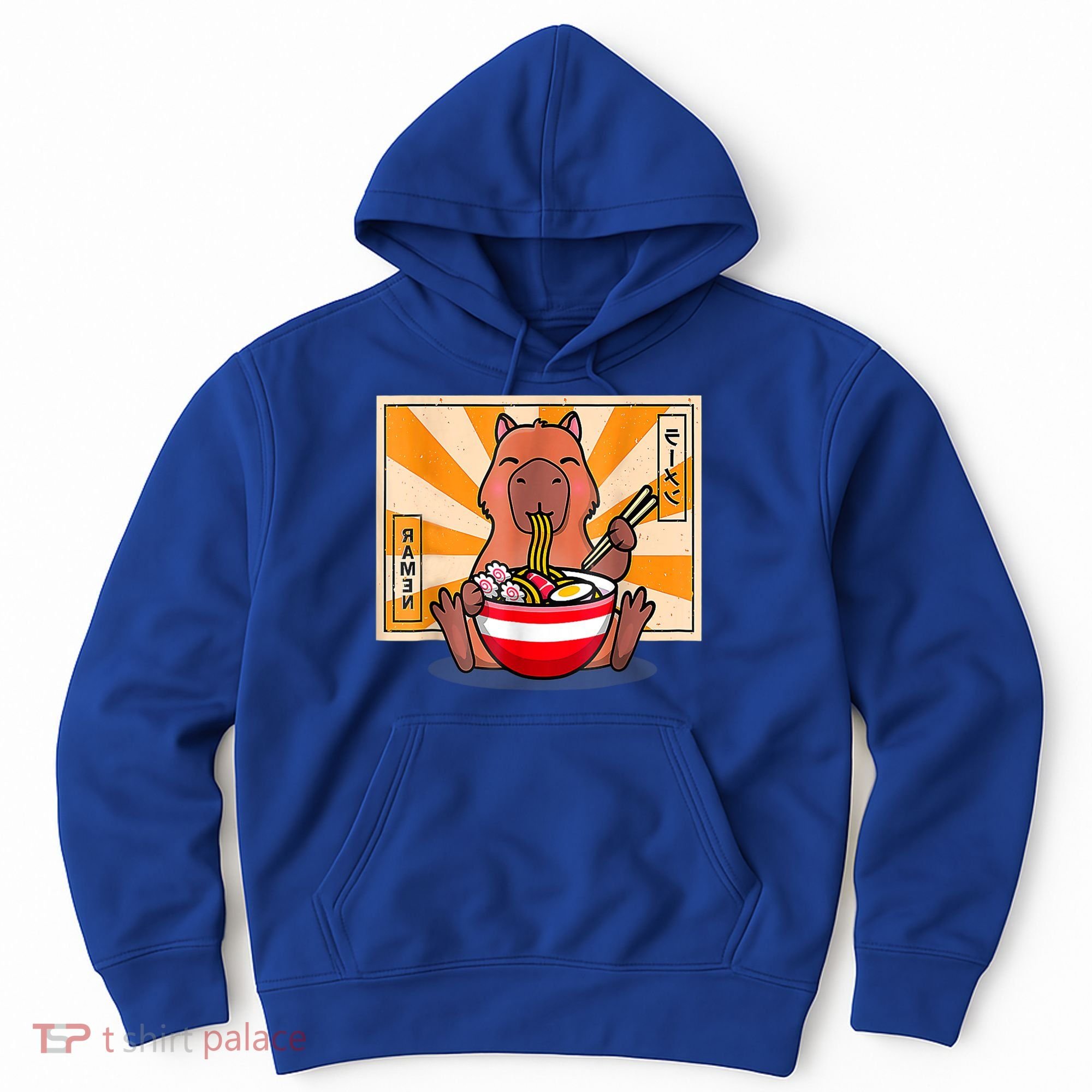 Cute Capybara Eating Ramen Funny Animal Anime Manga Hoodie