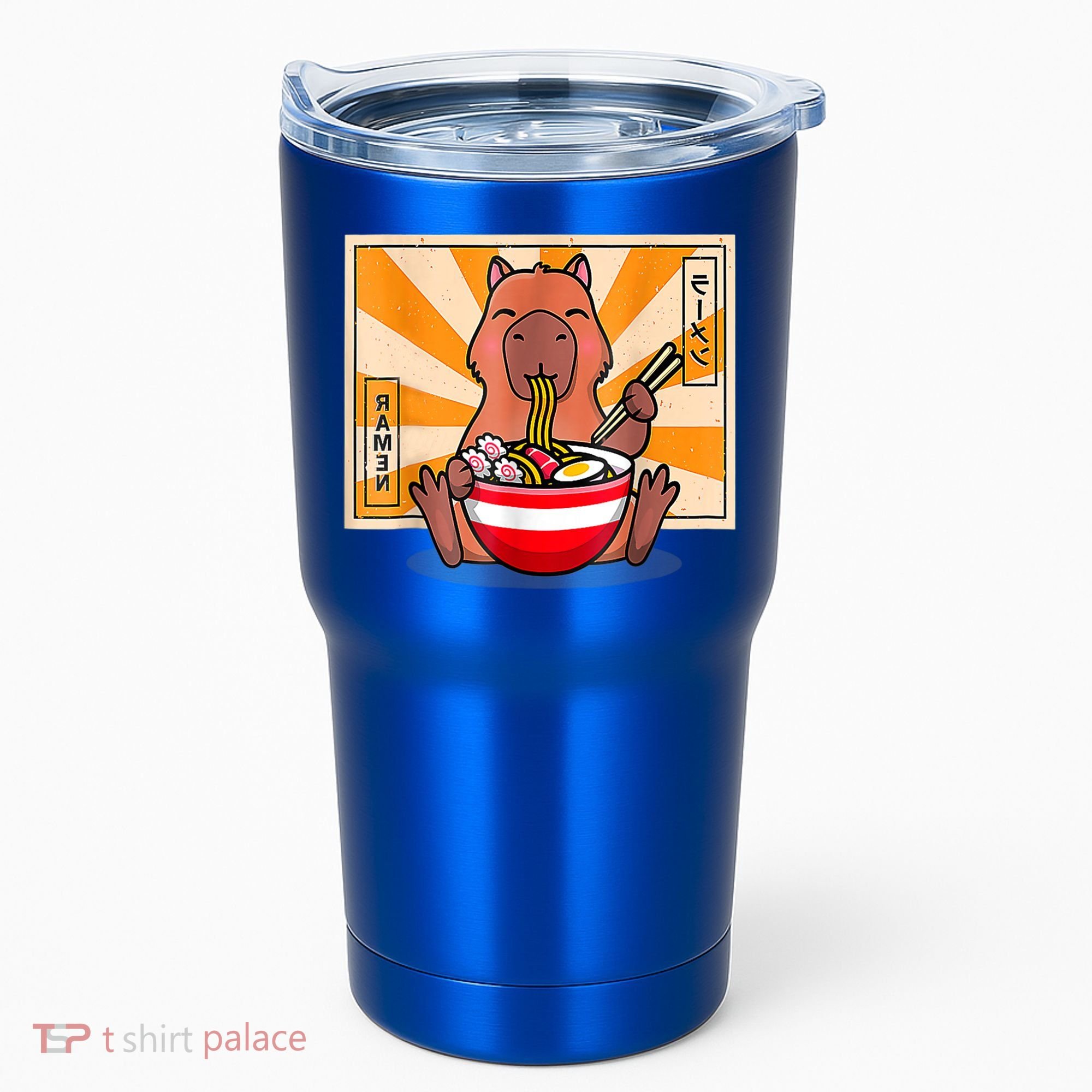Cute Capybara Eating Ramen Funny Animal Anime Manga Tumbler