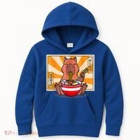 Cute Capybara Eating Ramen Funny Animal Anime Manga Kids Hoodie thumb 0