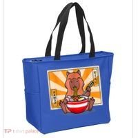 Cute Capybara Eating Ramen Funny Animal Anime Manga Tote Bag thumb 2