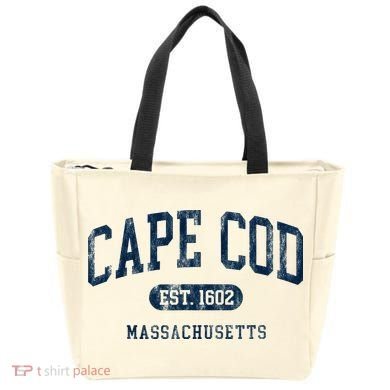 Cape Cod Est 1602 Massachusetts Retro Preppy Throwback Tote Bag