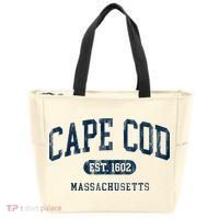 Cape Cod Est 1602 Massachusetts Retro Preppy Throwback Tote Bag thumb 0