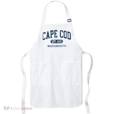 Cape Cod Est 1602 Massachusetts Retro Preppy Throwback Apron