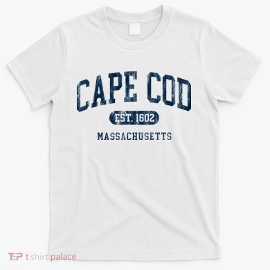 Cape Cod Est 1602 Massachusetts Retro Preppy Throwback T-Shirt